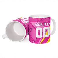 Personalized Barbados Tridents Ceramic Mug Cricket Mascot Dynamic Anime Art