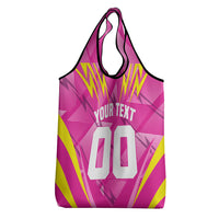 Personalized Barbados Tridents Grocery Bag Cricket Mascot Dynamic Anime Art