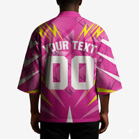 Personalized Barbados Tridents Kimono Cricket Mascot Dynamic Anime Art