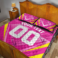 Personalized Barbados Tridents Quilt Bed Set Cricket Mascot Dynamic Anime Art