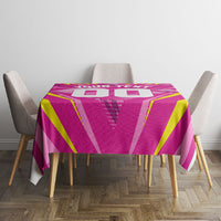 Personalized Barbados Tridents Tablecloth Cricket Mascot Dynamic Anime Art