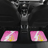 Personalized Barbados Tridents Cricket Car Mats Trident Graphic Splash Pattern Caribbean Sport