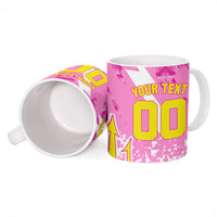 Personalized Barbados Tridents Cricket Ceramic Mug Trident Graphic Splash Pattern Caribbean Sport