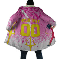 Personalized Barbados Tridents Cricket Cloak Trident Graphic Splash Pattern Caribbean Sport