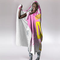 Personalized Barbados Tridents Cricket Hooded Blanket Trident Graphic Splash Pattern Caribbean Sport