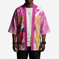 Personalized Barbados Tridents Cricket Kimono Trident Graphic Splash Pattern Caribbean Sport
