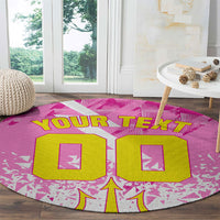 Personalized Barbados Tridents Cricket Round Carpet Trident Graphic Splash Pattern Caribbean Sport