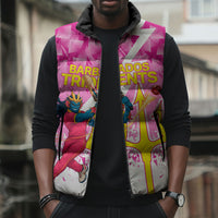 Personalized Barbados Tridents Cricket Sleeveless Puffer Jacket Trident Graphic Splash Pattern Caribbean Sport