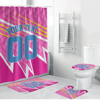 Personalized Barbados Cricket Tridents Bathroom Set Graphic Geometric Dynamic Sports Mascot