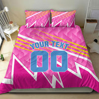 Personalized Barbados Cricket Tridents Bedding Set Graphic Geometric Dynamic Sports Mascot