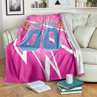 Personalized Barbados Cricket Tridents Blanket Graphic Geometric Dynamic Sports Mascot