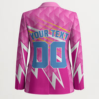 Personalized Barbados Cricket Tridents Blazer Graphic Geometric Dynamic Sports Mascot