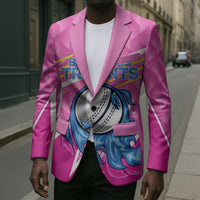 Personalized Barbados Cricket Tridents Blazer Graphic Geometric Dynamic Sports Mascot