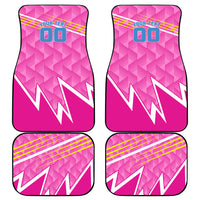 Personalized Barbados Cricket Tridents Car Mats Graphic Geometric Dynamic Sports Mascot