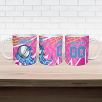 Personalized Barbados Cricket Tridents Ceramic Mug Graphic Geometric Dynamic Sports Mascot