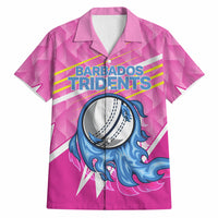 Personalized Barbados Cricket Tridents Hawaiian Shirt Graphic Geometric Dynamic Sports Mascot