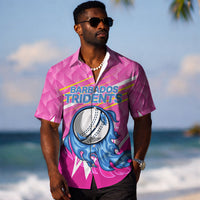 Personalized Barbados Cricket Tridents Hawaiian Shirt Graphic Geometric Dynamic Sports Mascot
