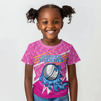 Personalized Barbados Cricket Tridents Kid T shirt Graphic Geometric Dynamic Sports Mascot