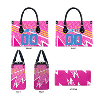 Personalized Barbados Cricket Tridents Leather Bag Graphic Geometric Dynamic Sports Mascot