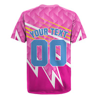Personalized Barbados Cricket Tridents Rugby Jersey Graphic Geometric Dynamic Sports Mascot