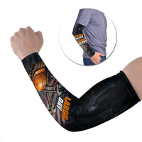 Labor Day Arm Sleeves Strong Hands Build Nations Patriotic Grunge Tools