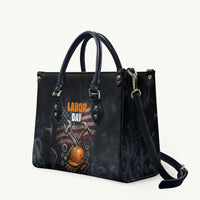 Labor Day Leather Bag Strong Hands Build Nations Patriotic Grunge Tools