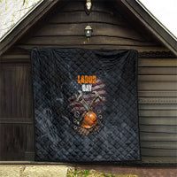Labor Day Quilt Strong Hands Build Nations Patriotic Grunge Tools