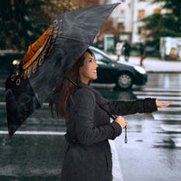 Labor Day Umbrella Strong Hands Build Nations Patriotic Grunge Tools