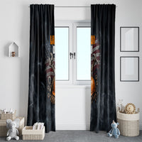 Labor Day Window Curtain Strong Hands Build Nations Patriotic Grunge Tools