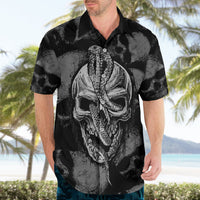 Skull Pattern Hawaiian Shirt I'm Never Alone - My Demon Are With Me 24/7 - Wonder Print Shop
