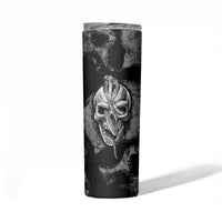 Skull Pattern Skinny Tumbler I'm Never Alone - My Demon Are With Me 24/7 - Wonder Print Shop
