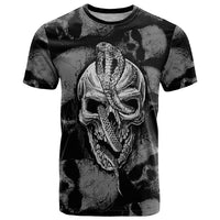 Skull Pattern T Shirt I'm Never Alone - My Demon Are With Me 24/7 - Wonder Print Shop