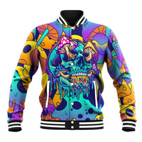 High Feel Skull Baseball Jacket What Is Heaven - Wonder Print Shop