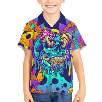 High Feel Skull Family Matching Tank Maxi Dress and Hawaiian Shirt What Is Heaven - Wonder Print Shop