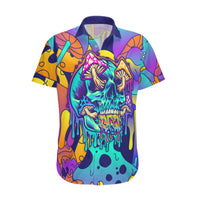 High Feel Skull Hawaiian Shirt What Is Heaven - Wonder Print Shop