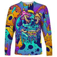 High Feel Skull Long Sleeve Shirt What Is Heaven - Wonder Print Shop