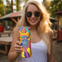 High Feel Skull Skinny Tumbler What Is Heaven - Wonder Print Shop