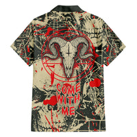 Skull Pattern Kid Hawaiian Shirt Demon Art - Come With Me - Wonder Print Shop