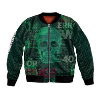 Technology Skull Bomber Jacket Warning - Erro 404 - Wonder Print Shop