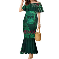 Technology Skull Mermaid Dress Warning - Erro 404 - Wonder Print Shop