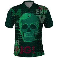 Technology Skull Polo Shirt Warning - Erro 404 - Wonder Print Shop
