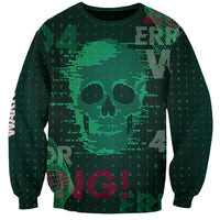 Technology Skull Sweatshirt Warning - Erro 404 - Wonder Print Shop