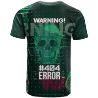 Technology Skull T Shirt Warning - Erro 404 - Wonder Print Shop