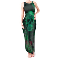 Technology Skull Tank Maxi Dress Warning - Erro 404 - Wonder Print Shop