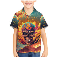 I Can Fix Stupid Bit It's Gonna Hurt Flaming kull Family Matching Mermaid Dress and Hawaiian Shirt - Wonder Print Shop