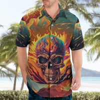I Can Fix Stupid Bit It's Gonna Hurt Flaming kull Hawaiian Shirt - Wonder Print Shop