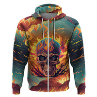 I Can Fix Stupid Bit It's Gonna Hurt Flaming kull Hoodie - Wonder Print Shop
