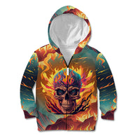 I Can Fix Stupid Bit It's Gonna Hurt Flaming kull Kid Hoodie - Wonder Print Shop