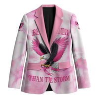Pink Ribbon American Eagle Blazer Breast Cancer Awareness - Be Stronger Than The Storm