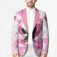 Pink Ribbon American Eagle Blazer Breast Cancer Awareness - Be Stronger Than The Storm